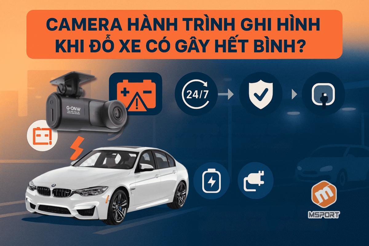 Camera Hành Trình Ghi Hình Khi Đỗ Xe Có Gây Hết Bình? Năm 2025