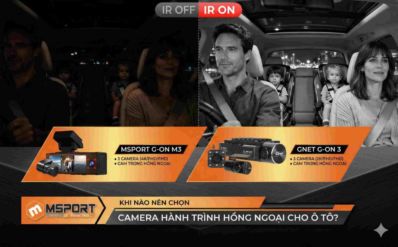 Khi nào nên chọn camera hành trình hồng ngoại cho ô tô?