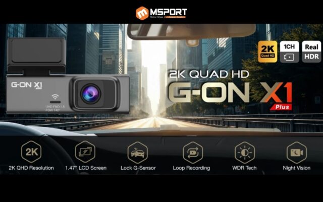 Camera hành trình MSPORT G-ON X1 Plus - Ghi hình 2K QHD