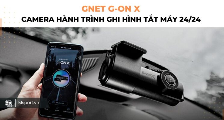 Gnet G-on X - Ghi hình 24/24 ngay cả khi xe tắt máy