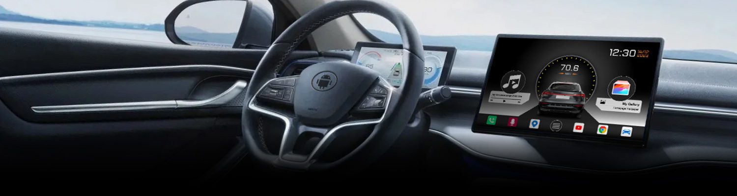 Giao diện Android AI Box trên màn hình ô tô