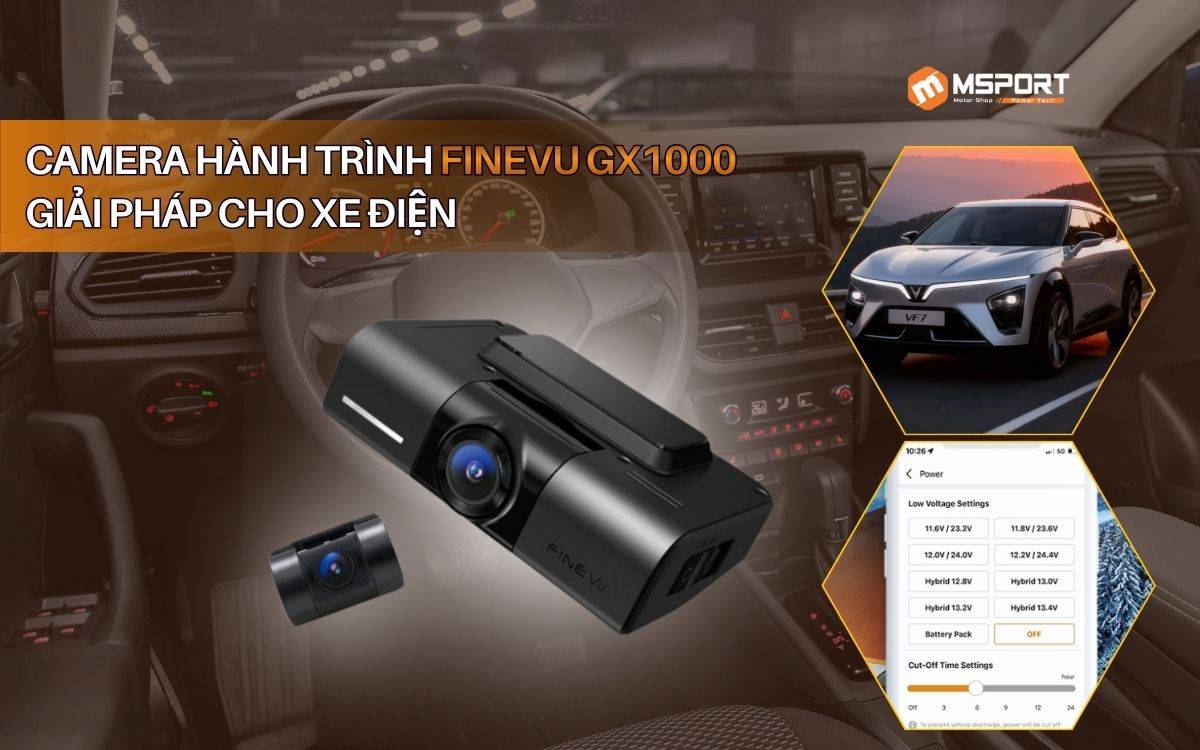 Camera hành trình FineVu GX1000: Giải pháp cho xe điện