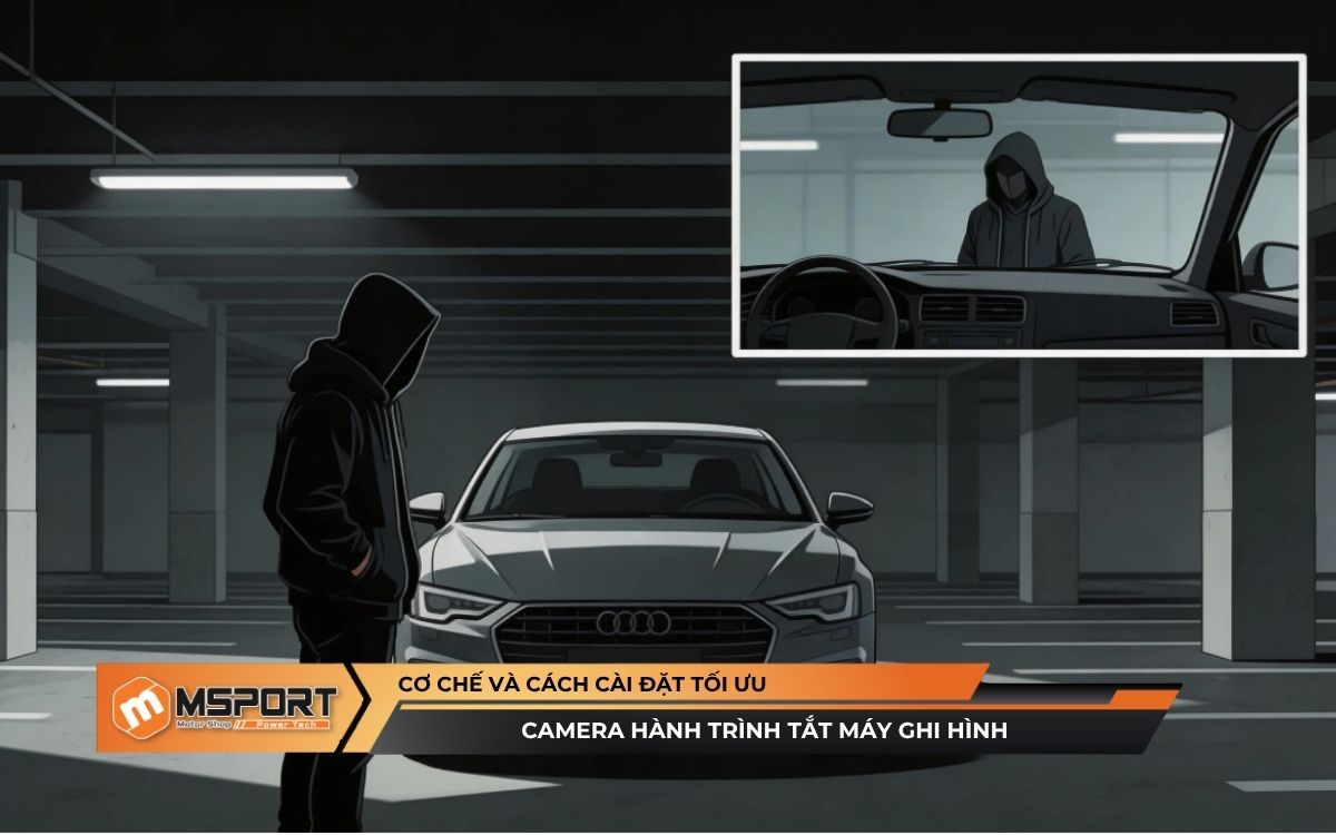 [Hướng dẫn] Camera hành trình tắt máy ghi hình | Cơ chế và cách cài đặt tối ưu