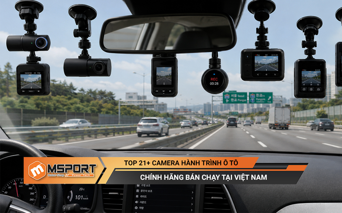 Top 21+ camera hành trình ô tô chính hãng bán chạy tại Việt Nam (update giá 2026)