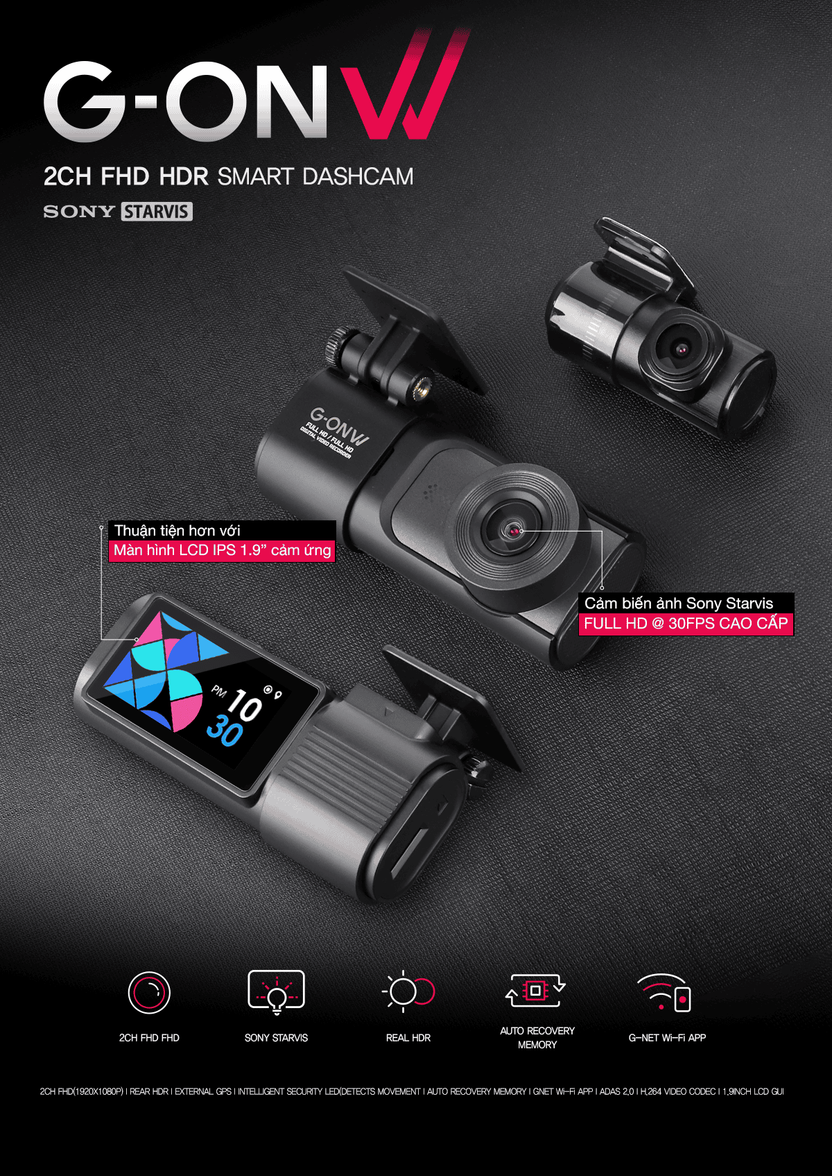 Camera hành trình GNET G-ON W