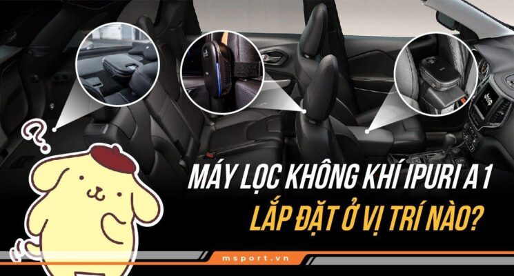 Máy lọc không khí ipuri A1 lắp đặt ở vị trí nào?