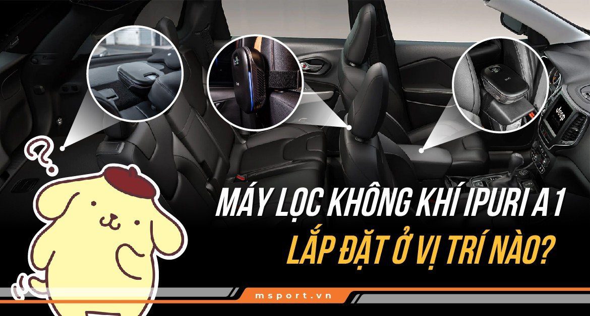 Máy lọc không khí ipuri A1 lắp đặt ở vị trí nào?