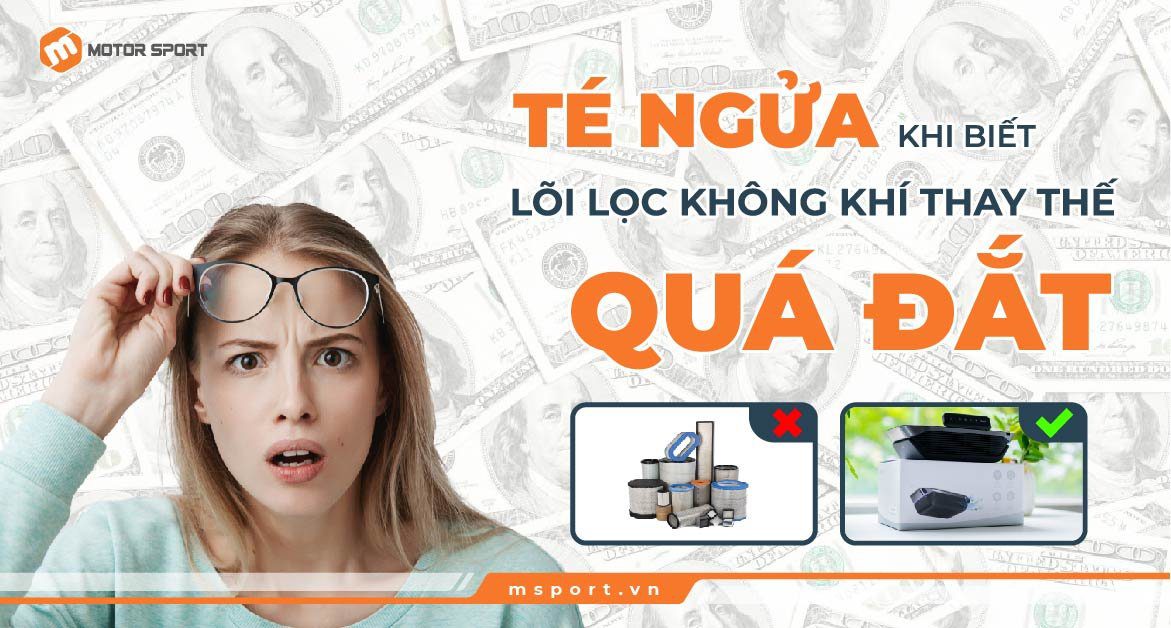 Té ngửa khi biết lõi lọc không khí thay thế quá đắt