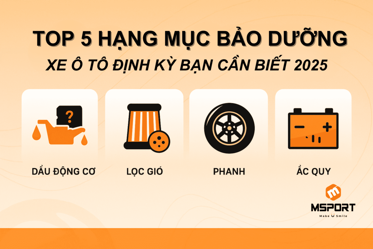 Top 5 Hạng Mục Bảo Dưỡng Xe Ô Tô Định Kỳ Bạn Cần Biết 2025