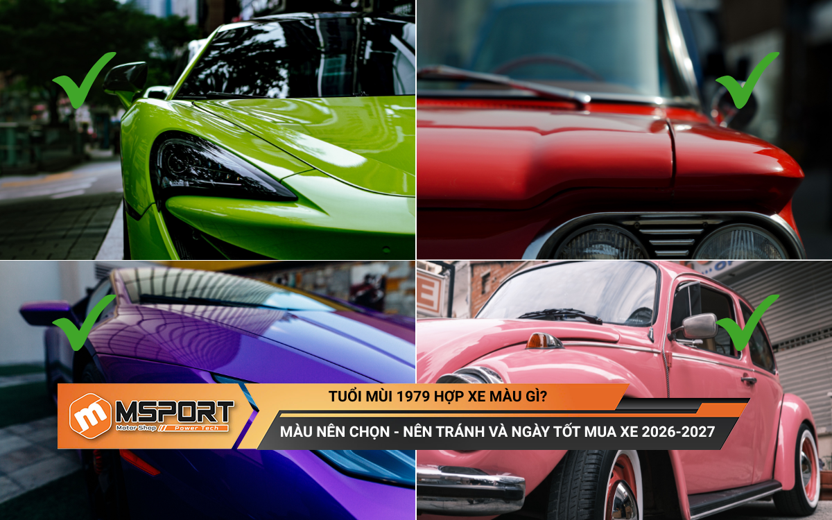 Tuổi Mùi 1979 hợp xe màu gì? Màu nên chọn, màu nên tránh và ngày tốt mua xe 2026-2027
