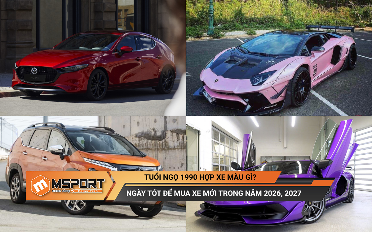 Tuổi Canh Ngọ 1990 hợp xe màu gì? Mua xe ngày nào tốt năm 2026, 2027?