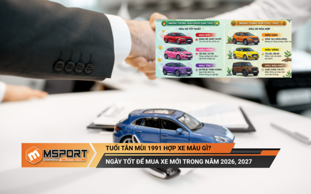 Nam nữ tuổi Tân Mùi 1991 hợp xe màu gì? Mua xe ngày nào tốt 2026, 2027?