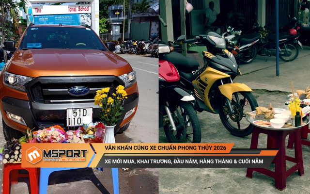 Văn khấn cúng xe chuẩn phong thủy 2026: Xe mới mua, đầu năm, hàng tháng, cuối năm