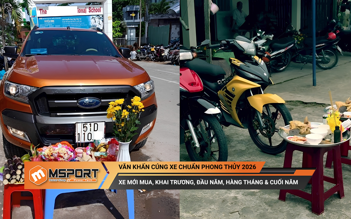 Văn khấn cúng xe chuẩn phong thủy 2026: Xe mới mua, đầu năm, hàng tháng, cuối năm